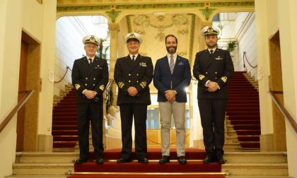 Ammiraglio di Divisione Giorgio Lazio in visita a Sanremo