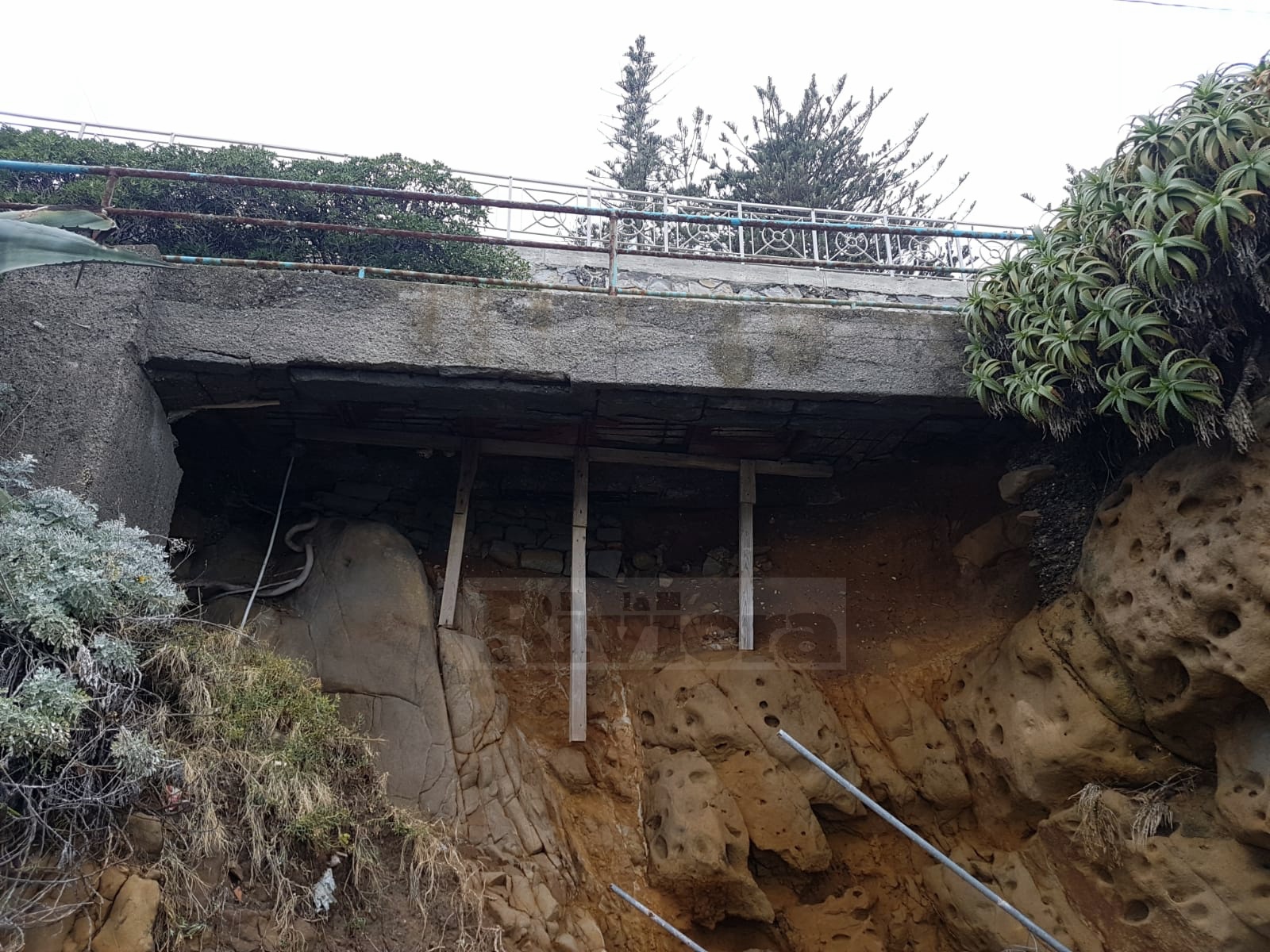 Bordighera maltempo 2018 passaggio pedonale chiuso_03