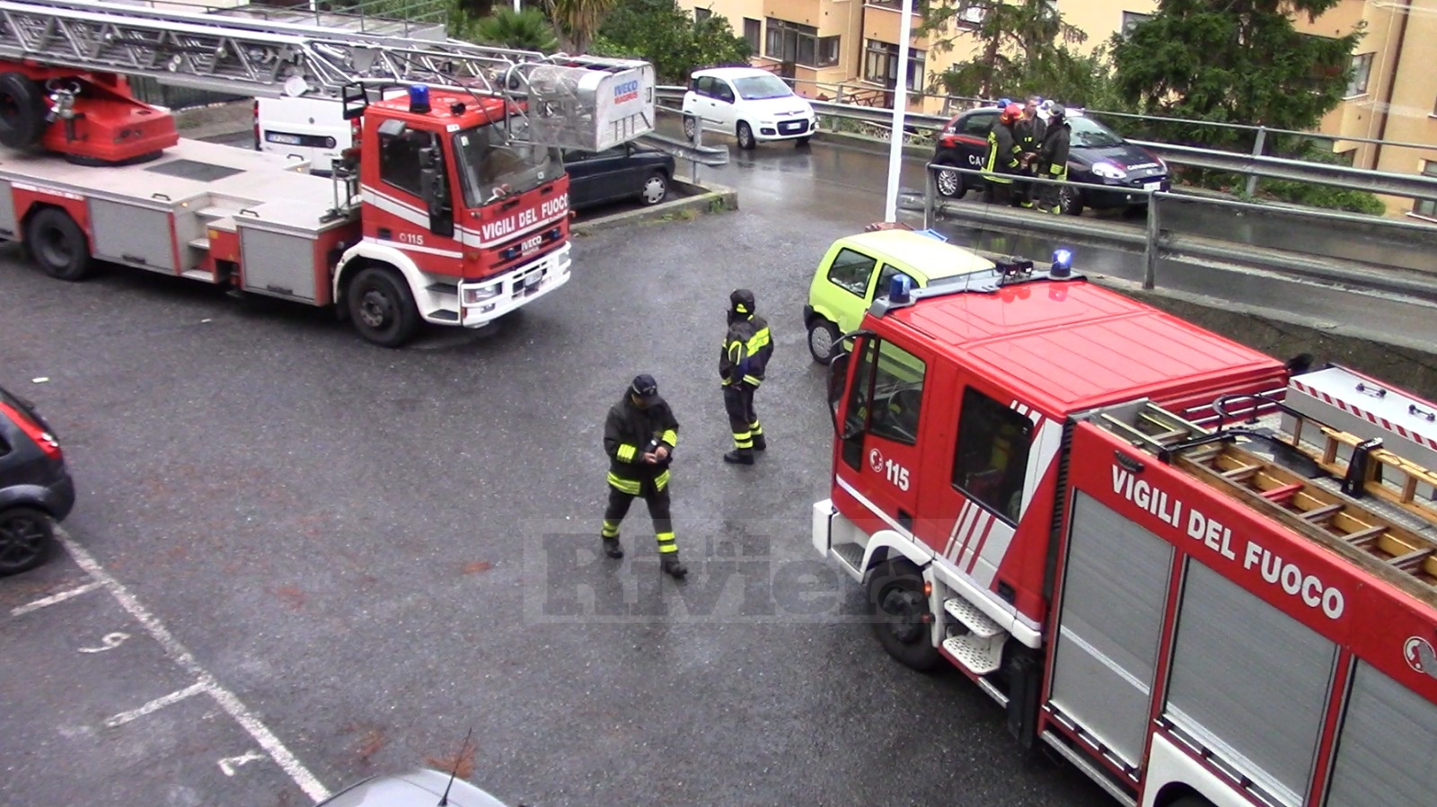 Fuga di gas Riva Ligure vigili del fuoco