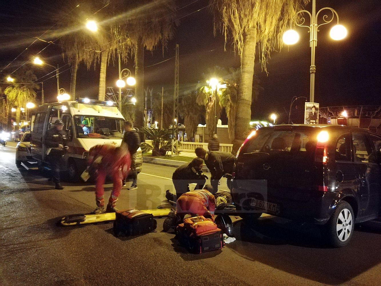 Auto e scooter Incidente Sanremo Imperatrice