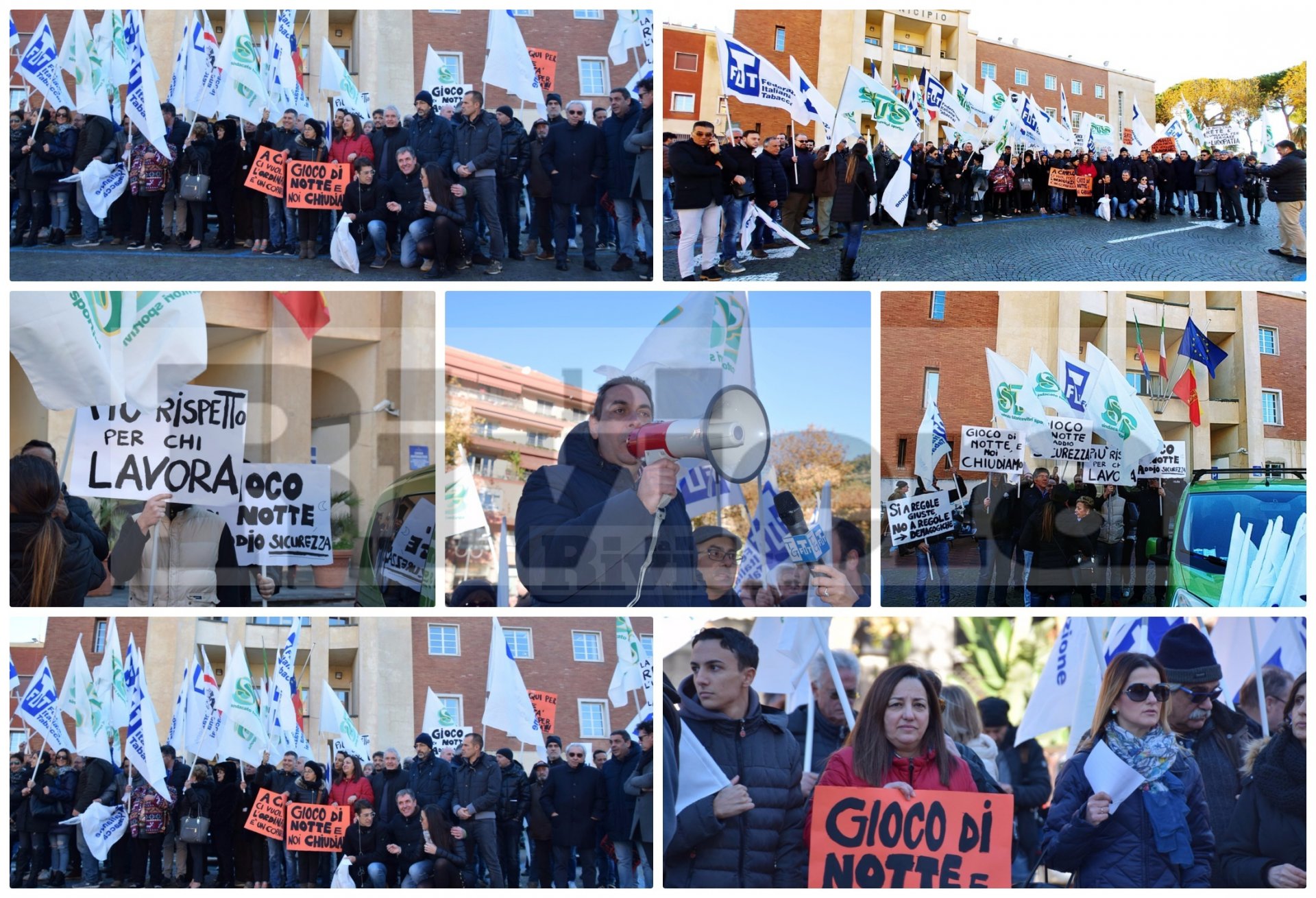 Manifestazione tabaccai ordinanza anti slot Ventimiglia