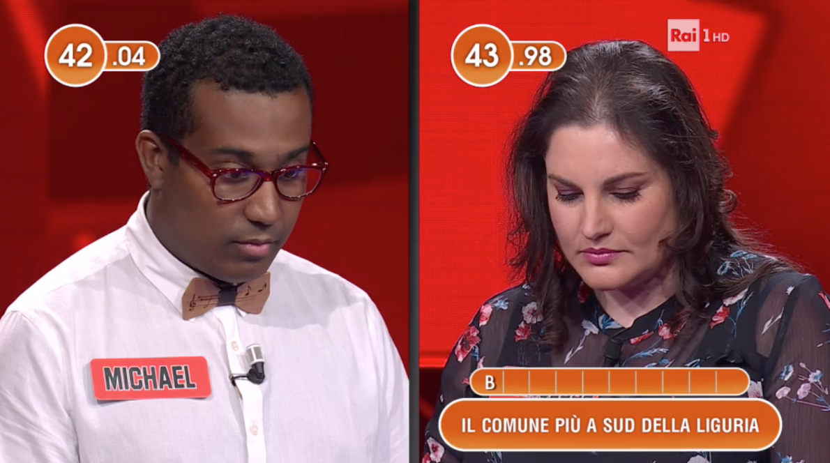 Bordighera in televisione con L’Eredità ma per un lapsus diventa Bardonecchia