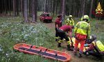 Fungaiolo ferito dopo una caduta nel bosco