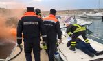 Maxi esercitazione antincendio per la Guardia Costiera dianese