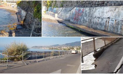 Frana annunciata in Strada Tre Ponti