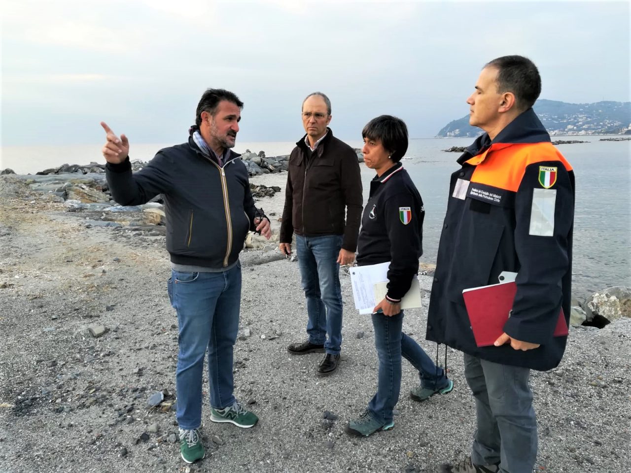 Sopralluogo di Regione e Protezione Civile a San Bartolomeo al Mare
