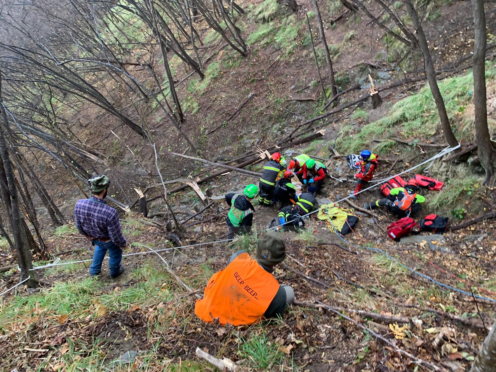 Cacciatore soccorso Pieve di Teco