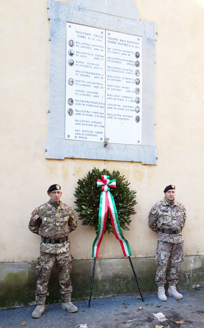 Eccidio nazifascista Torri Ventimiglia commemorazione dicembre 2018