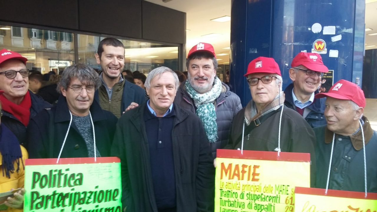 Don Ciotti al Palafiori di Sanremo, contro mafia e corruzione