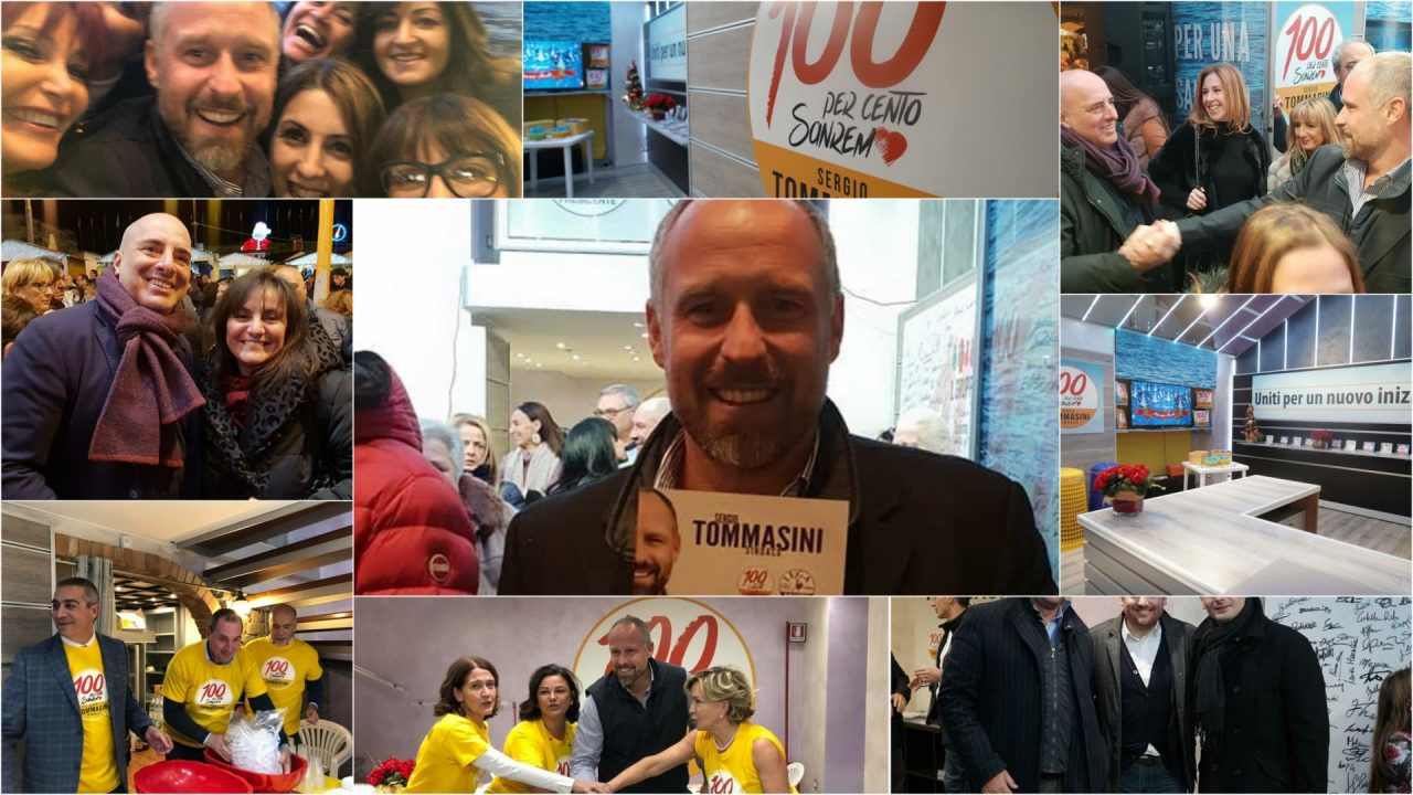 Sergio Tommasini inaugura il suo point elettorale – Le foto