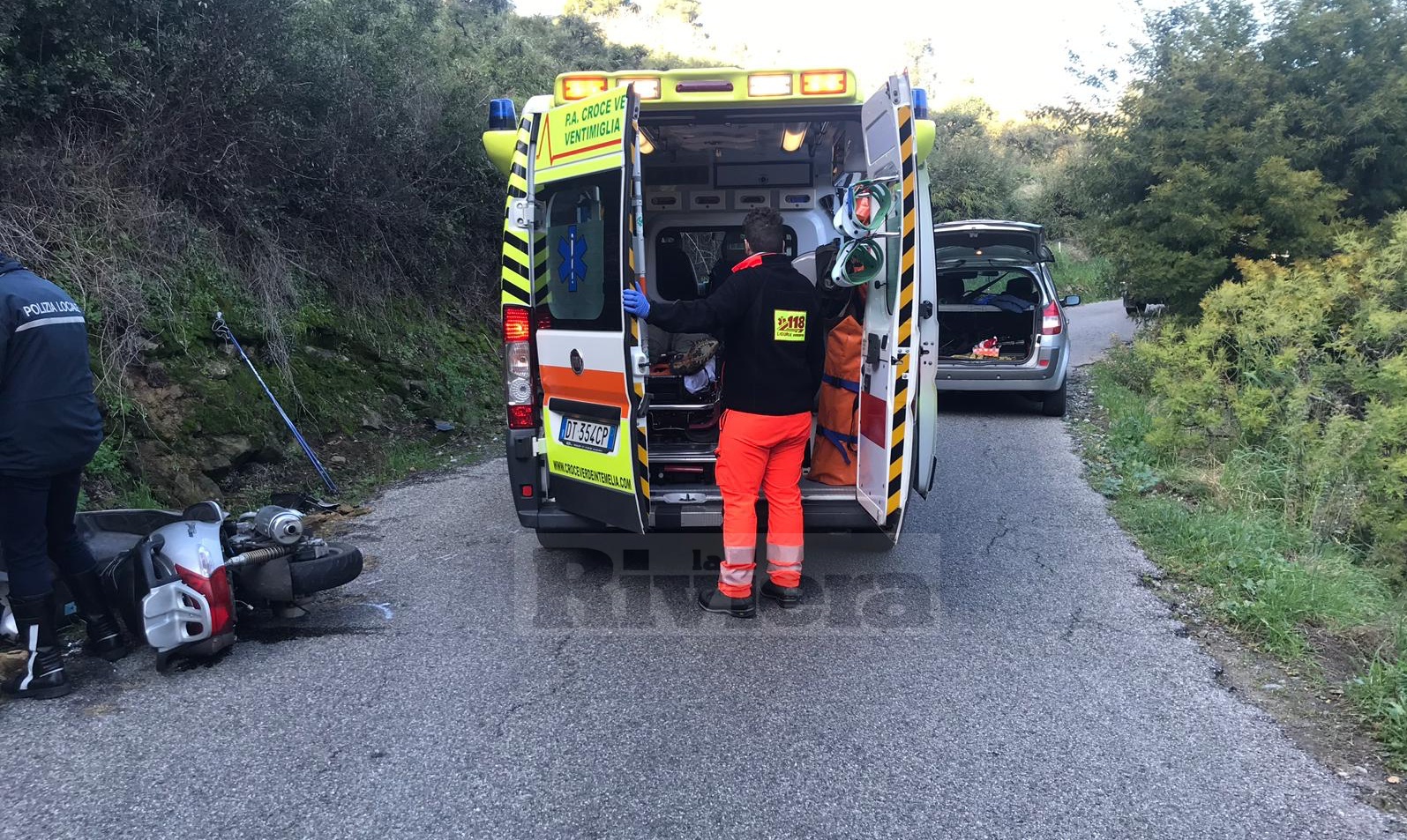 Incidente auto scooter Sealza Ventimiglia