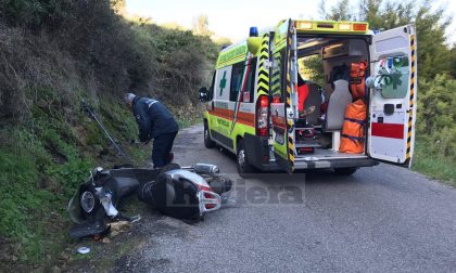 Schianto auto e moto: grave uno scooterista a Ventimiglia