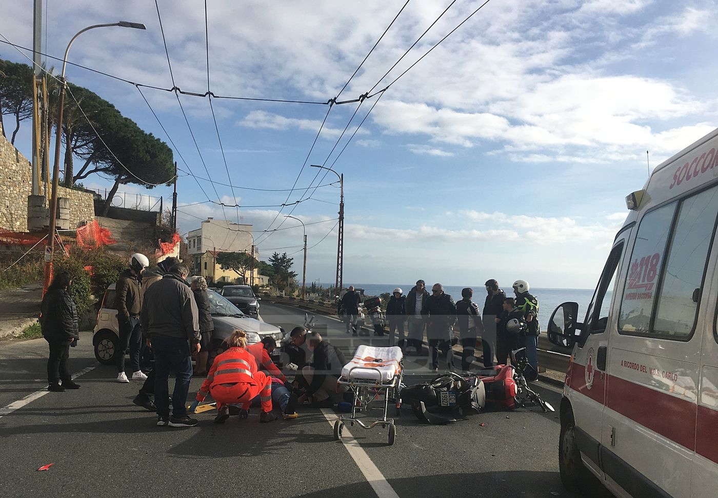 Incidente morto auto corso Mazzini Sanremo