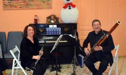 Il duo Noris e Gallo dell'Orchestra Sinfonica al Borea di Sanremo