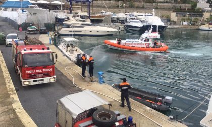 San Lorenzo al mare: in porto l'esercitazione della Capitaneria