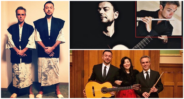 Diego Campagna e Roberto Orengo due  imperiesi alla conquista del Giappone con chitarra e flauto