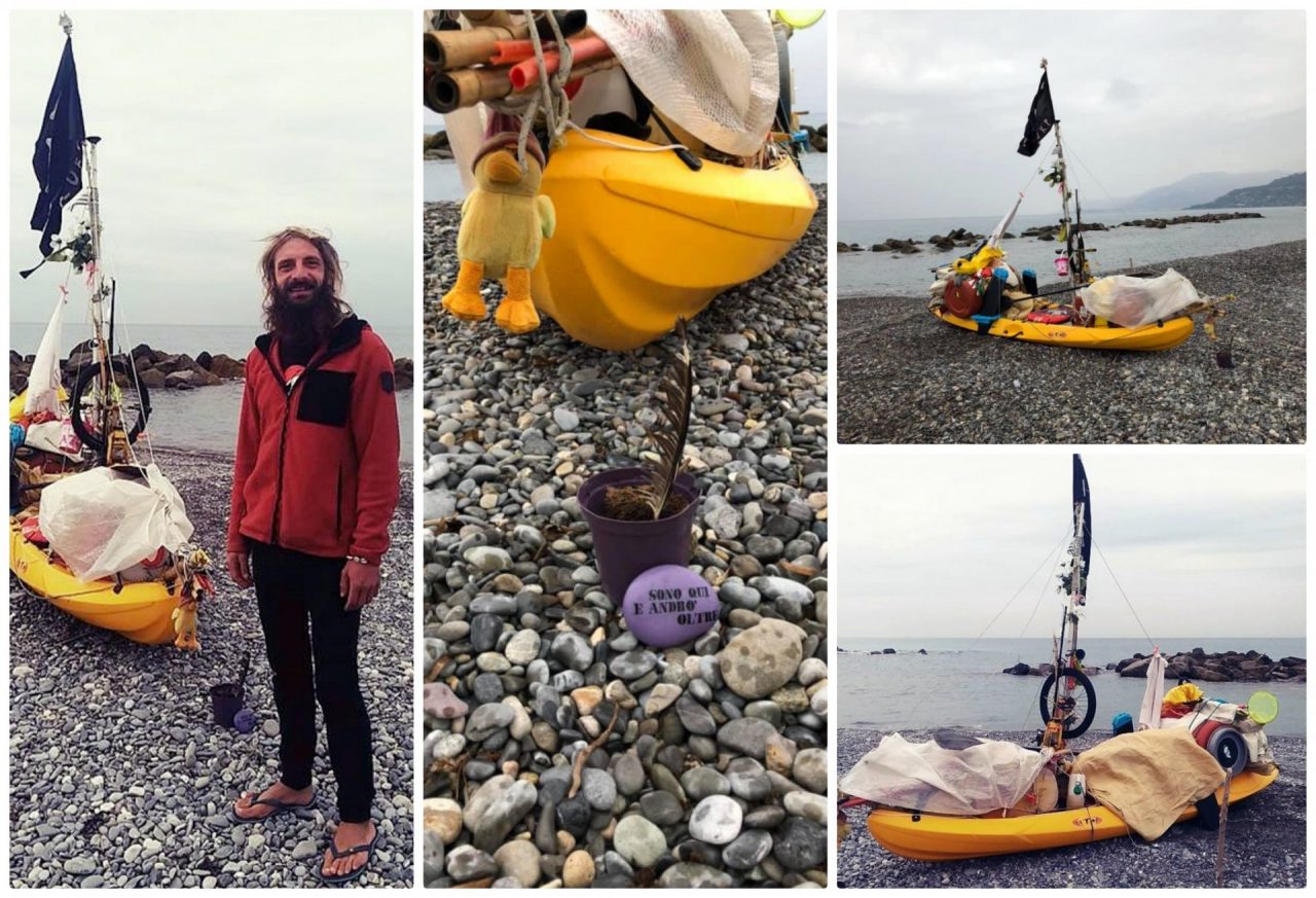 Il lungo viaggio in canoa di Andrea il Pirata, destinazione Spagna