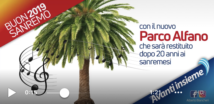 Cinque stelle contro Biancheri: di quale nuovo parco Alfano parla nel suo video di auguri?