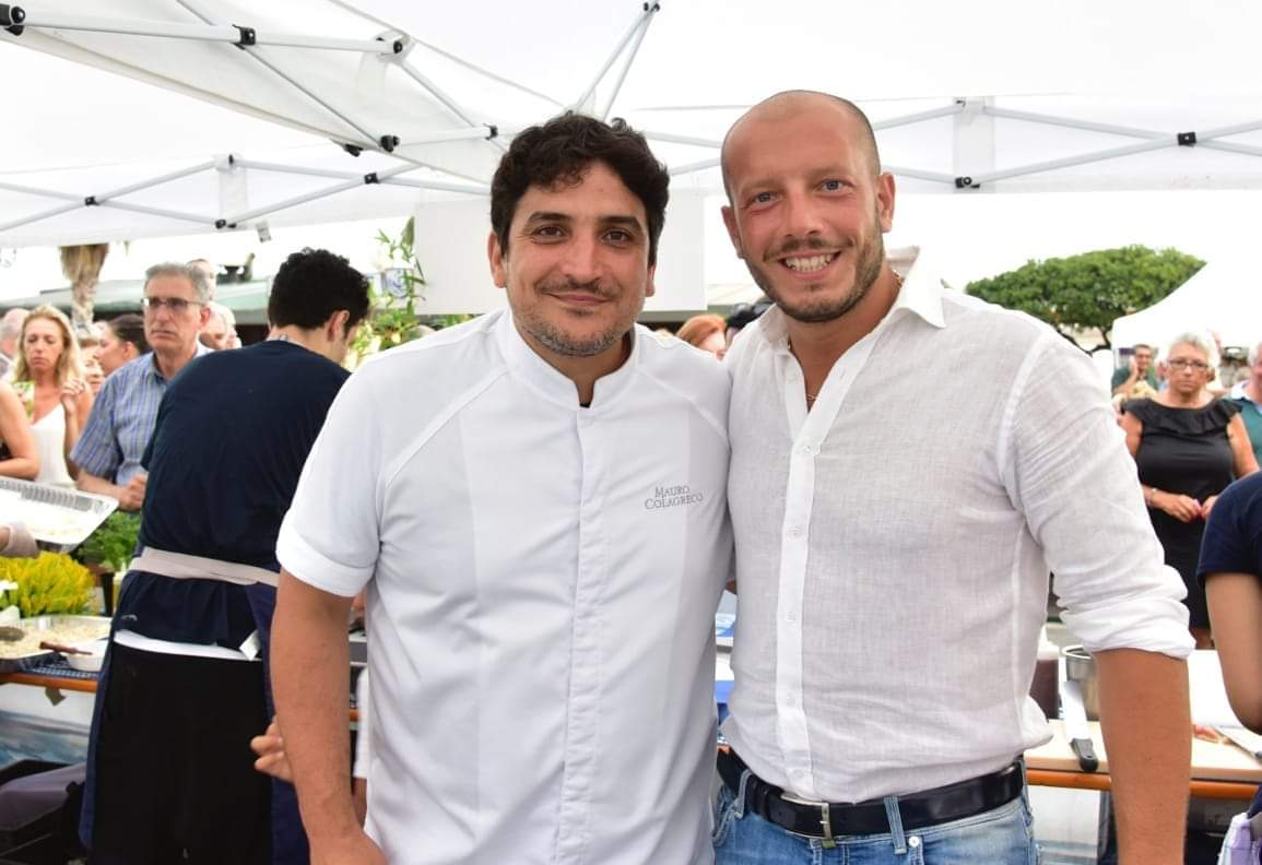 Sindaco Ioculano esulta con chef Colagreco per la terza Stella Michelin
