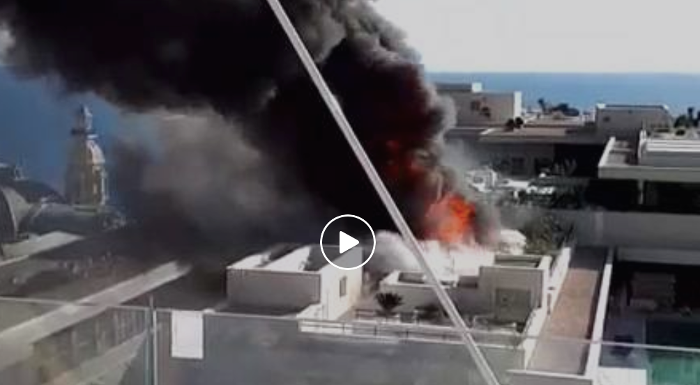 Brucia l’attico dell’Hotel de Paris, indagini sulle cause