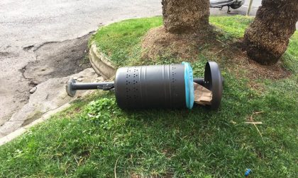 Vandali prendono di mira piazza della stazione a Bordighera