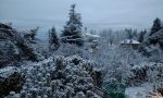 San Romolo si  risveglia sotto una densa coltre di neve