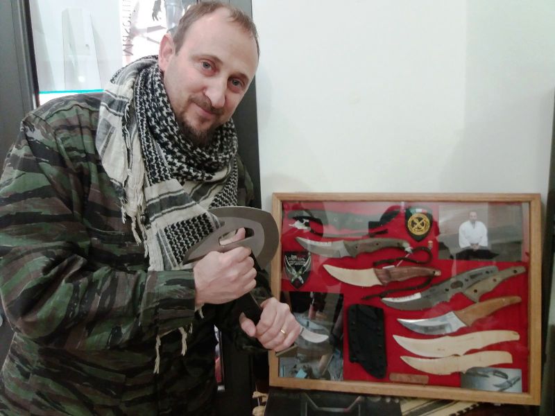 Alessandro Zanin artigiano dei coltelli da Imperia a Las Vegas