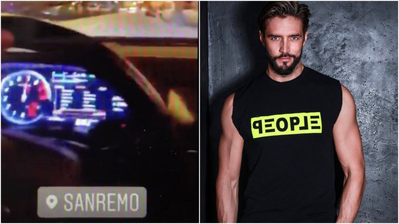 A velocità folle in centro a Sanremo: attore convocato in Questura. Il video