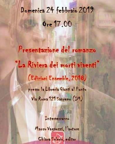 La Riviera dei morti viventi – Domenica la presentazione del romanzo
