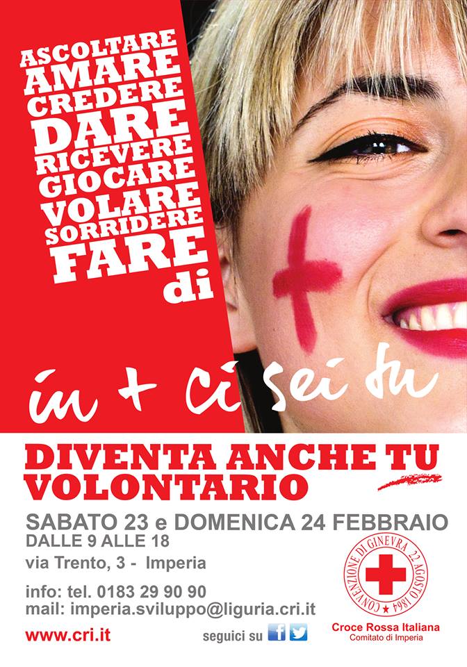 Imperia: nuovo corso per diventare volontario Croce Rossa