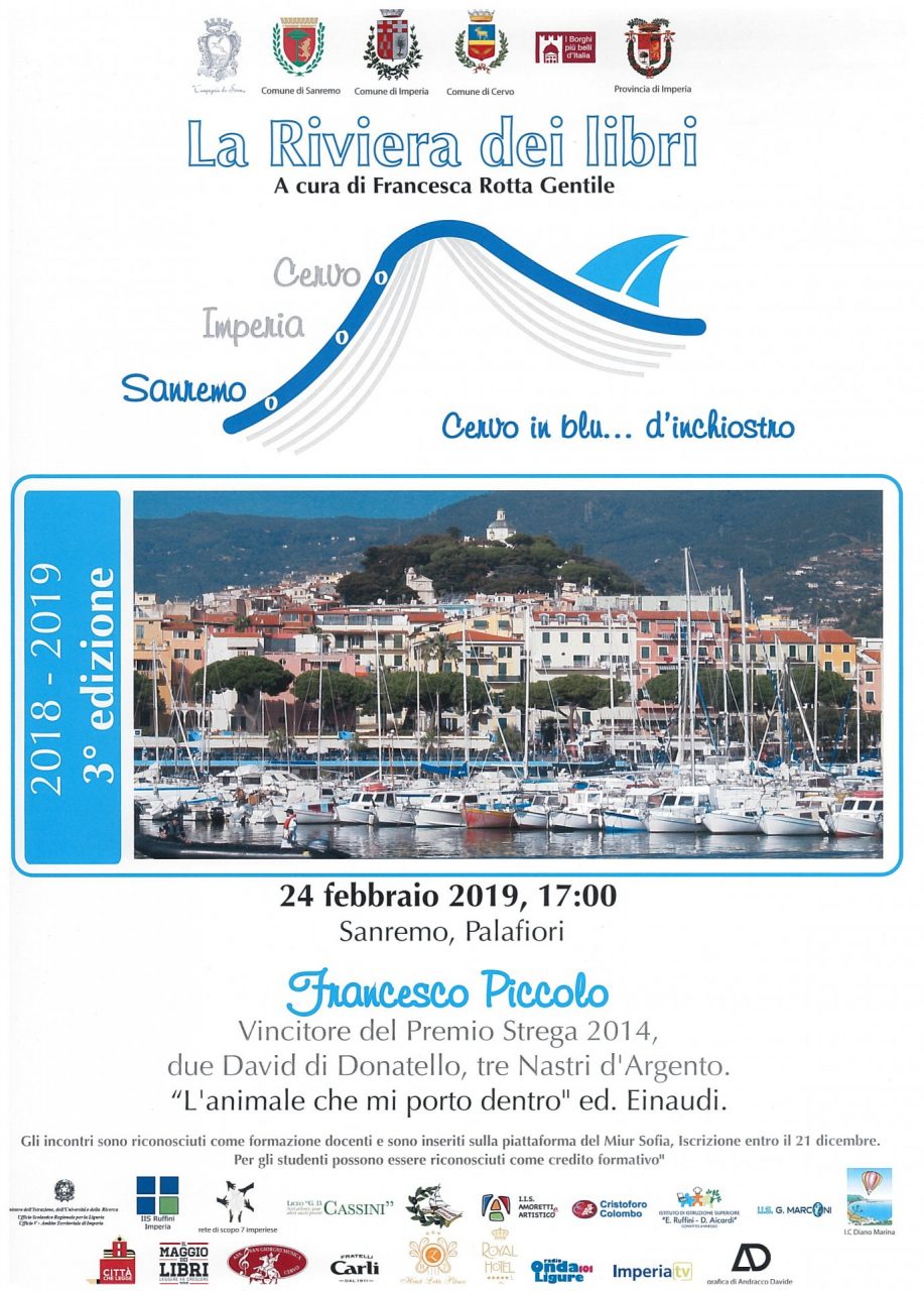 Francesco Piccolo protagonista domenica al Palafiori