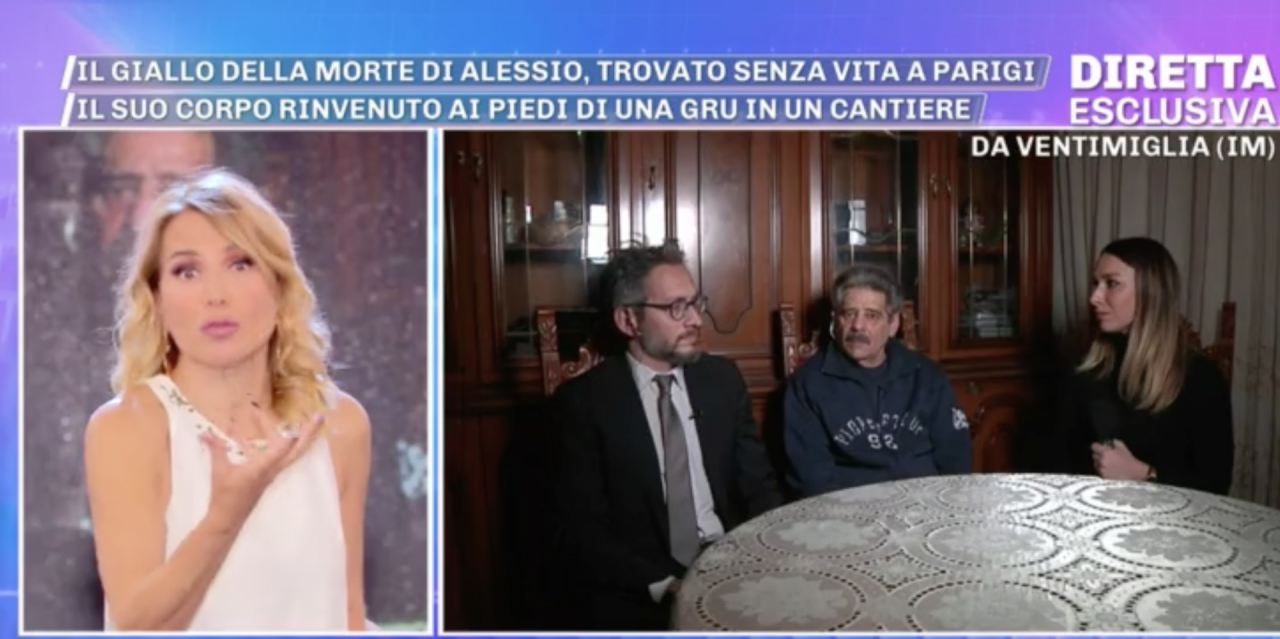 L’appello del nonno di Alessio Vinci, il 18enne morto a Parigi, in tv da Barbara D’Urso