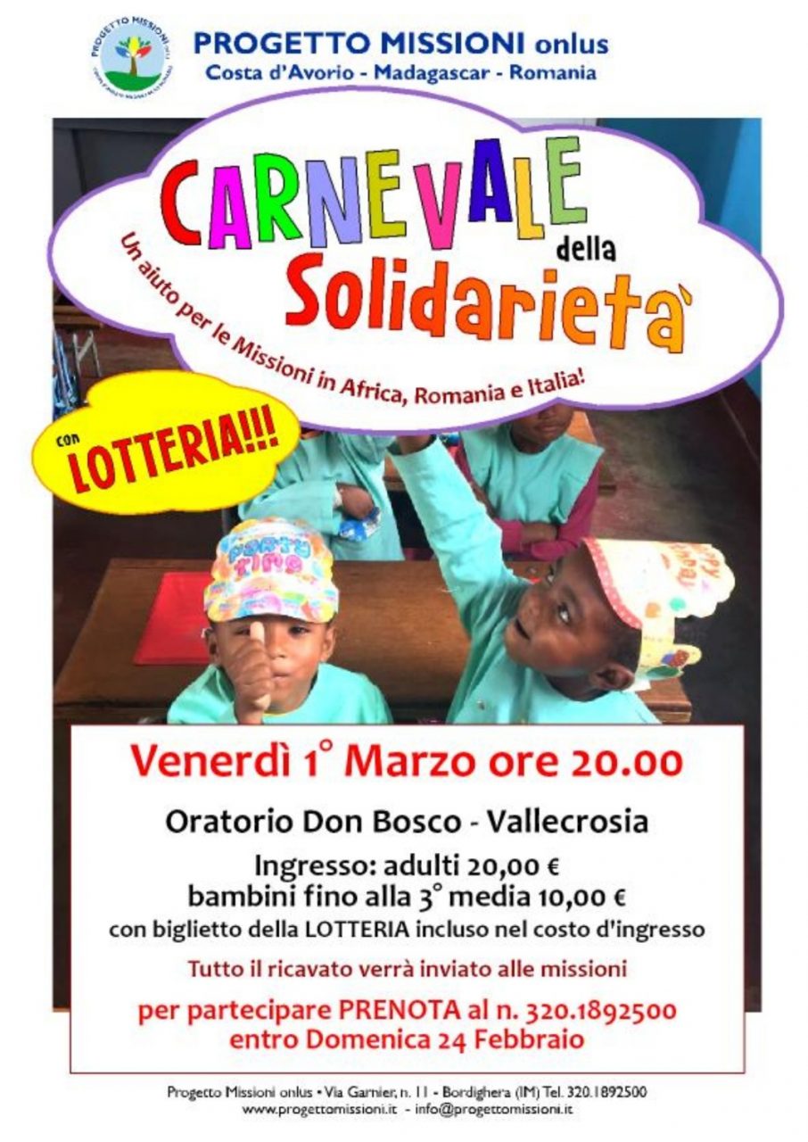 Carnevale della solidarietà a Bordighera