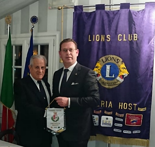 Sindaco Scajola ospite dei Lions di Imperia