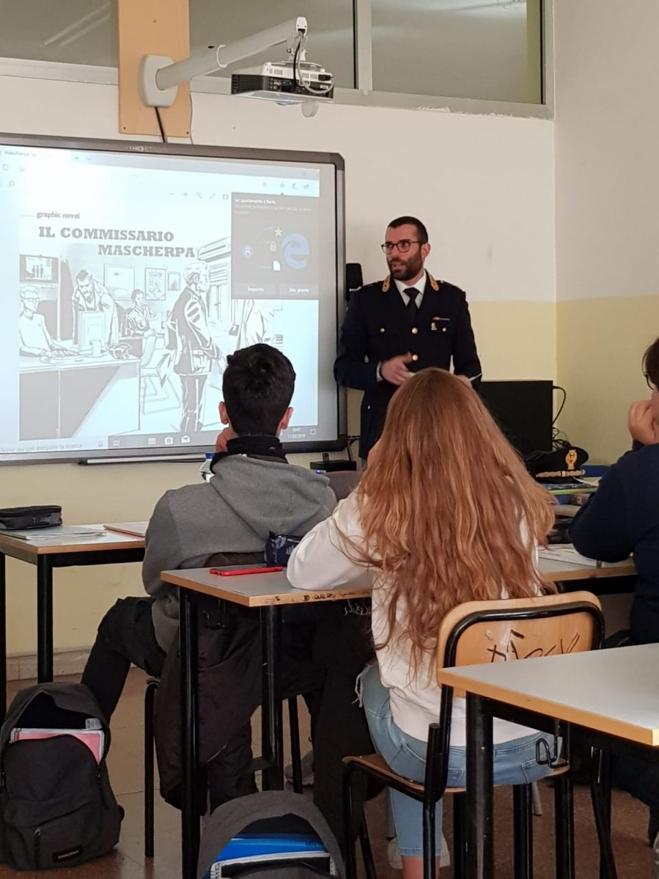 Il fumetto Commissario Mascherpa nelle scuole imperiesi. Il concorso