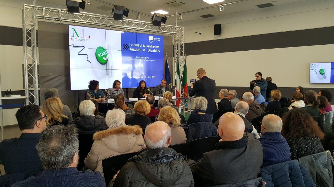 Regione Liguria, in programma 250 progetti per anziani e disabili