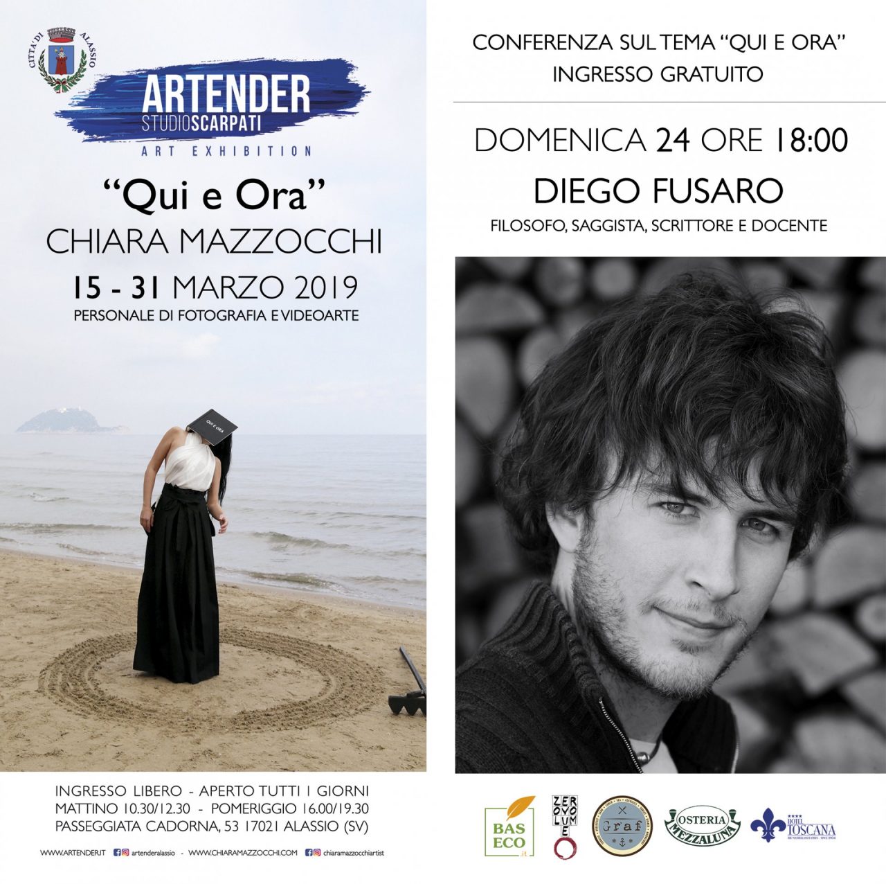 Il filosofo Diego Fusaro ospite dell’artista Chiara Mazzocchi