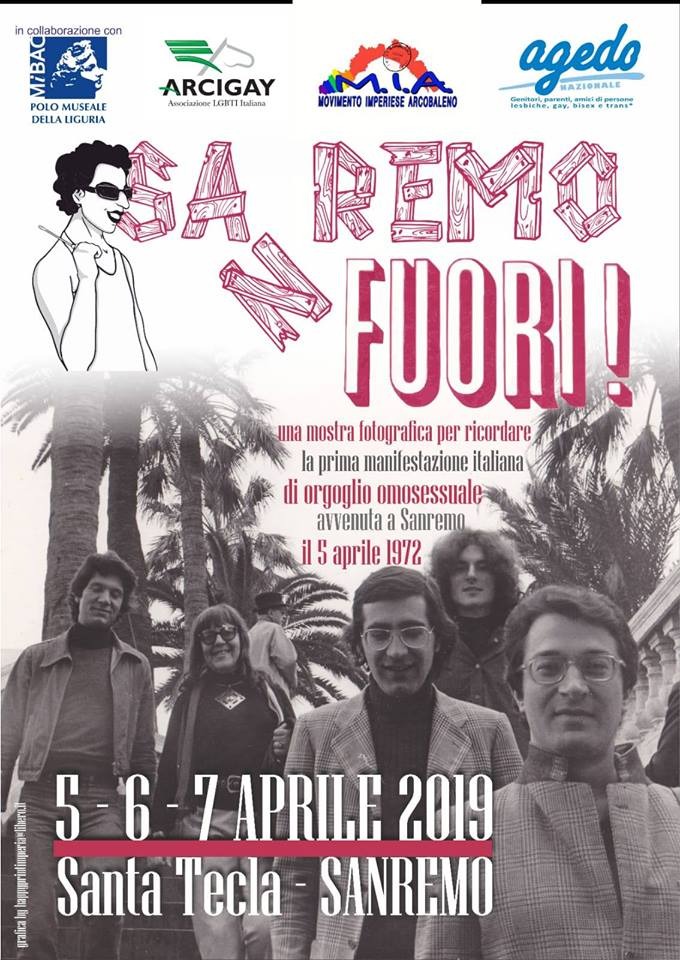 A Sanremo una mostra per ricordare la prima manifestazione di orgoglio omosessuale in Italia