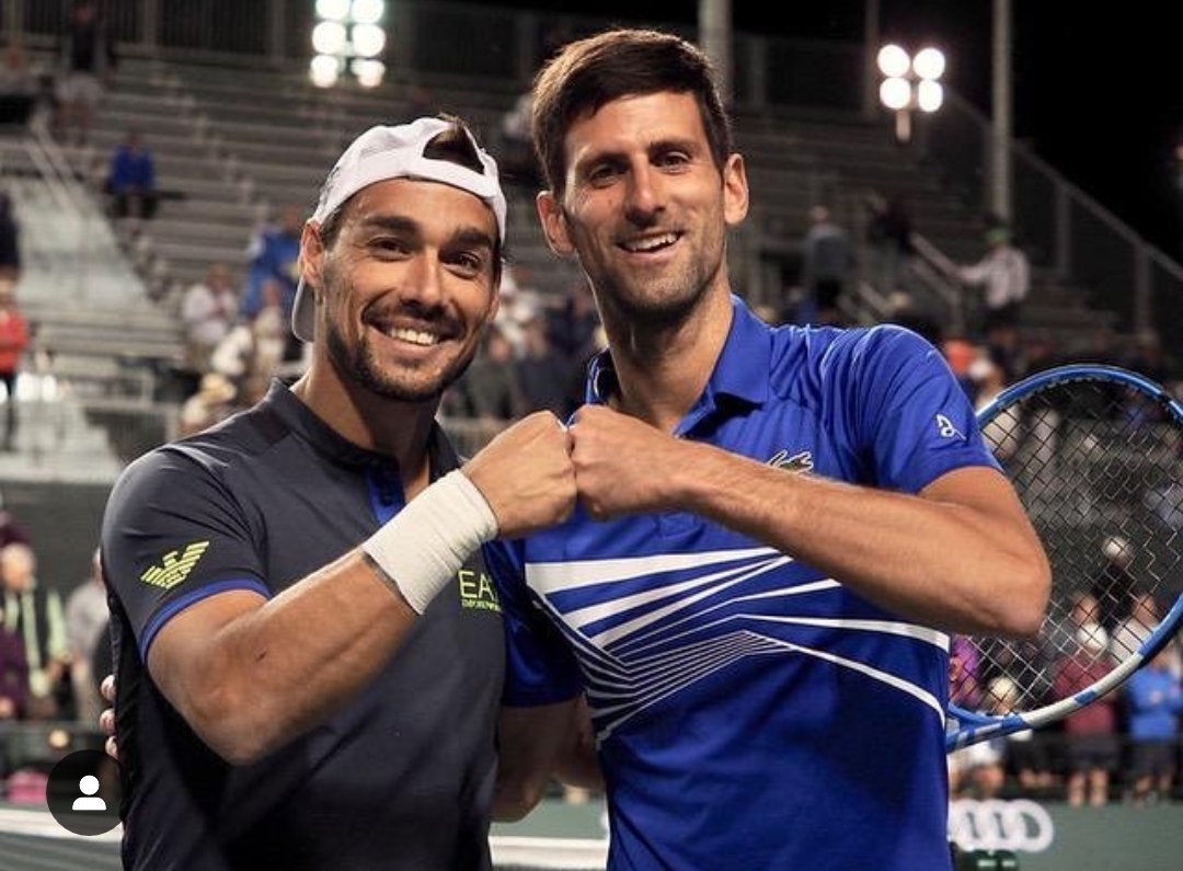 Fognini centra la semifinale in doppio con Djokovic a Indian Wells