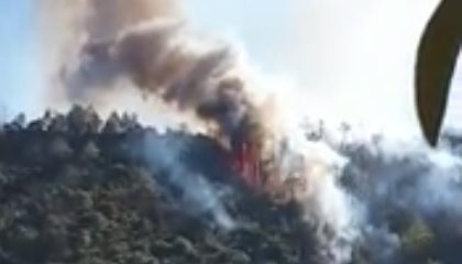 Ancora fiamme sopra Cogoleto: il VIDEO