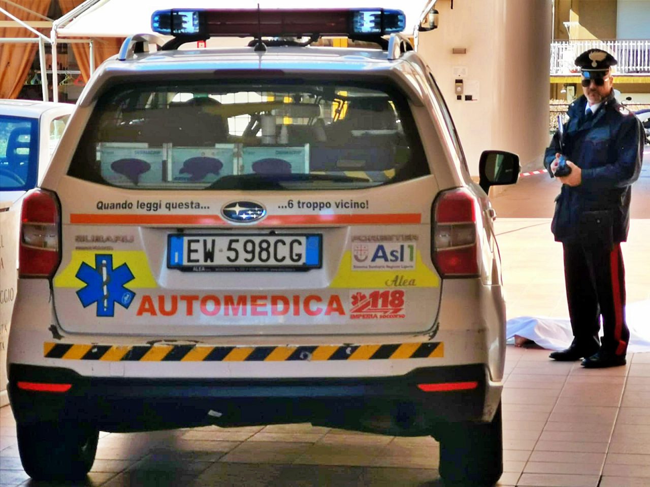 Tragico gesto ad Arma di Taggia