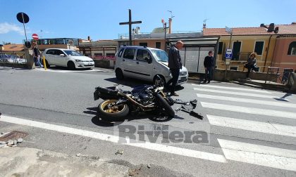 Schianto a Bordighera: motociclista salvato dalle protezioni
