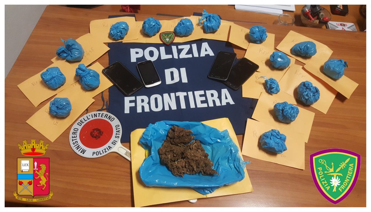 Due arresti per droga a Ventimiglia