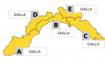 Allerta gialla su tutta la Liguria per temporali