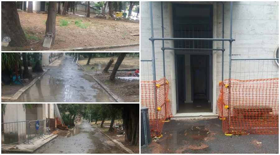 Cimitero di Valle Armea nel degrado