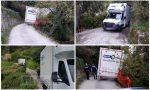 Navigatore impazzito manda furgone con rimorchio in bilico sul dirupo