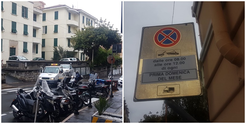 Divieto per lavaggio strade ma in pochi leggono il cartello. Boom di rimozioni