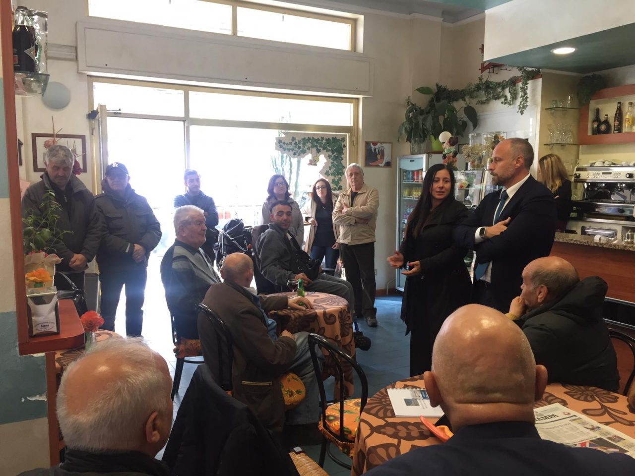 Sergio Tommasini e la candidata Angela Marano incontrano i cittadini a Baragallo