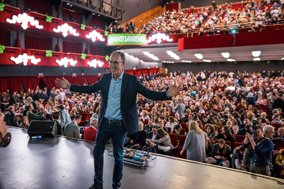 Il saluto del sindaco Biancheri alla città, prima del black out elettorale