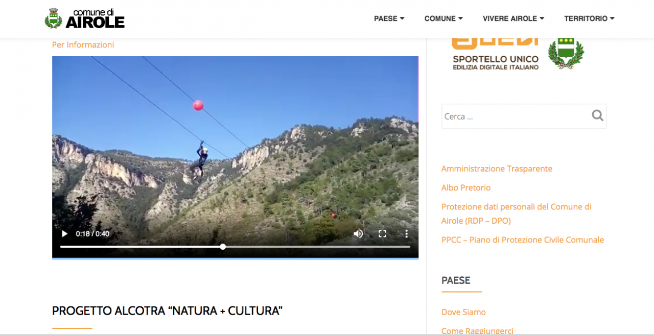 Airole: “Te ne vai? Nei hai già le balle piene…”: così il Comune promuove il parco avventura